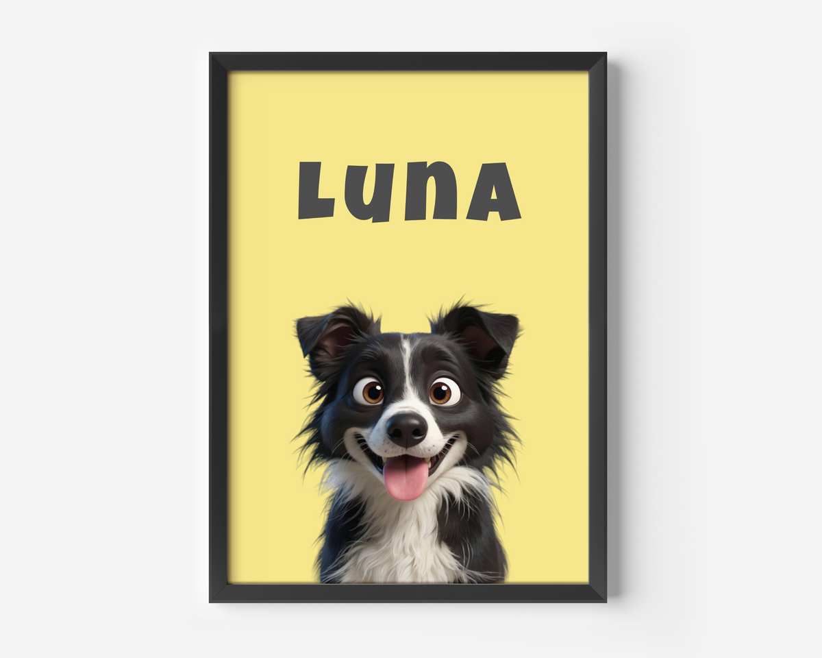 Framed poster