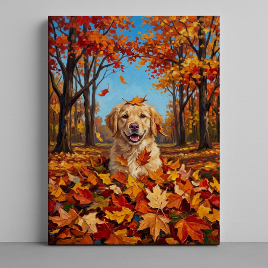 Custom Pet Portrait Thick Canvas — Personalized Pet Wall Art