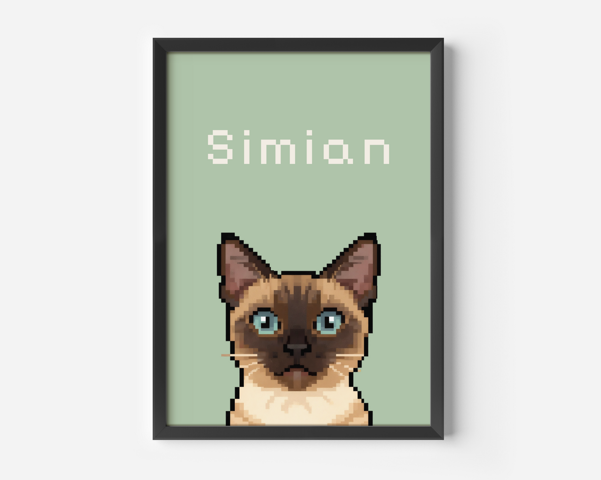 Framed poster