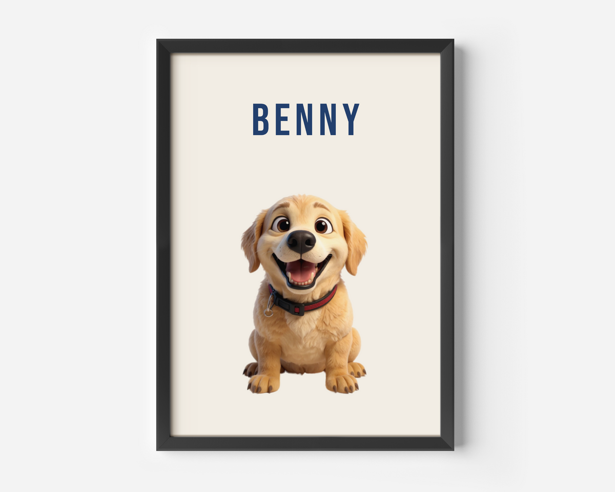 Framed poster