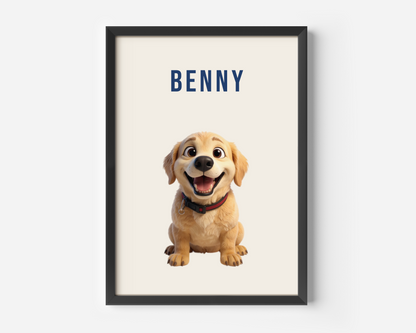 Framed poster