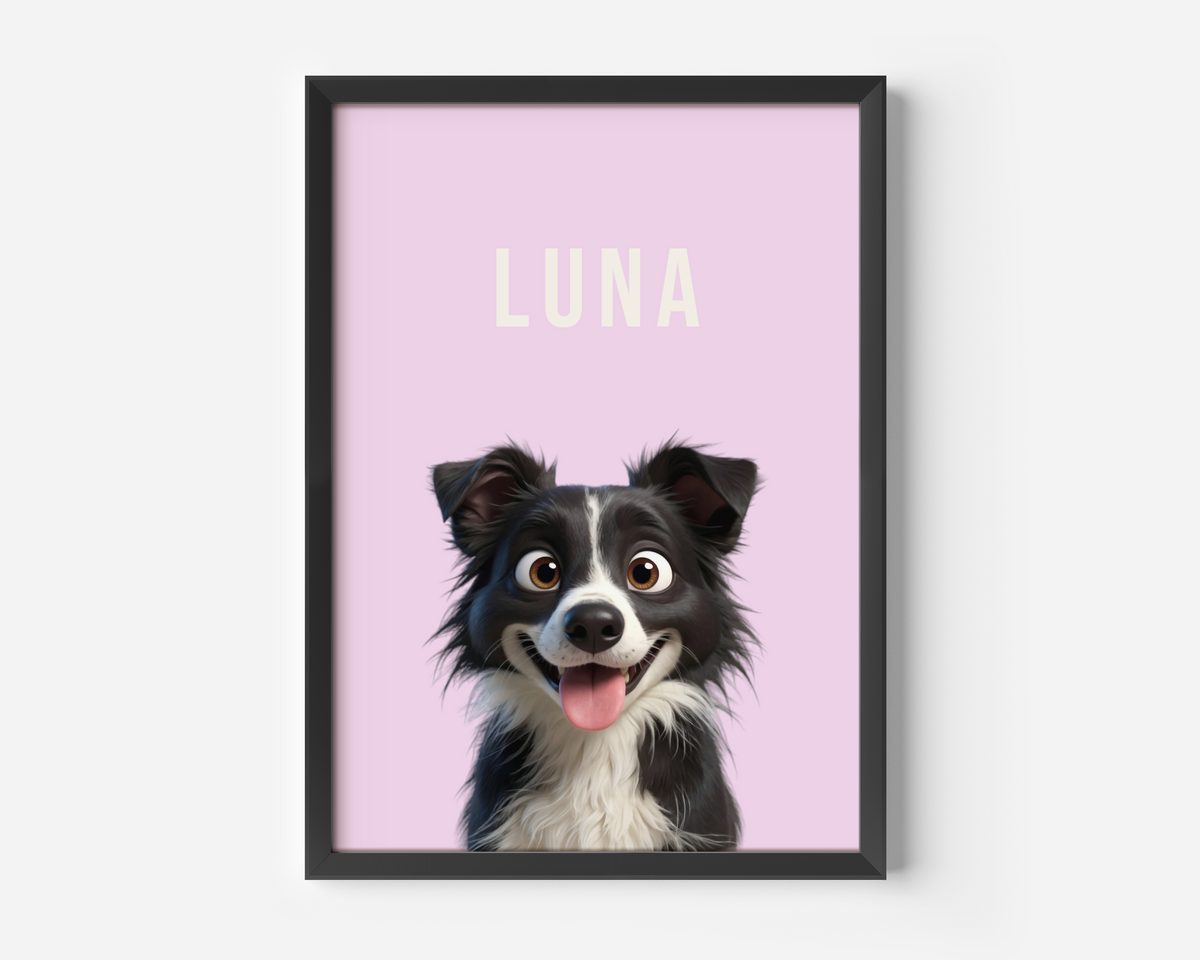 Framed poster