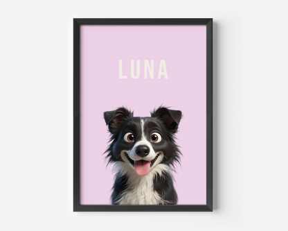 Framed poster