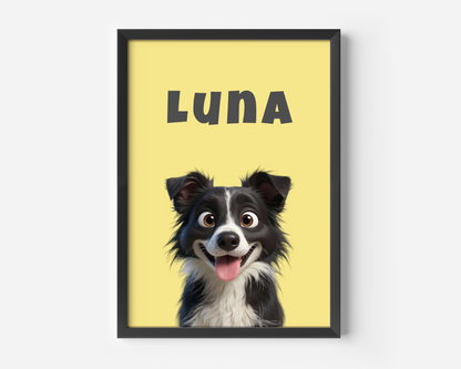 Framed poster