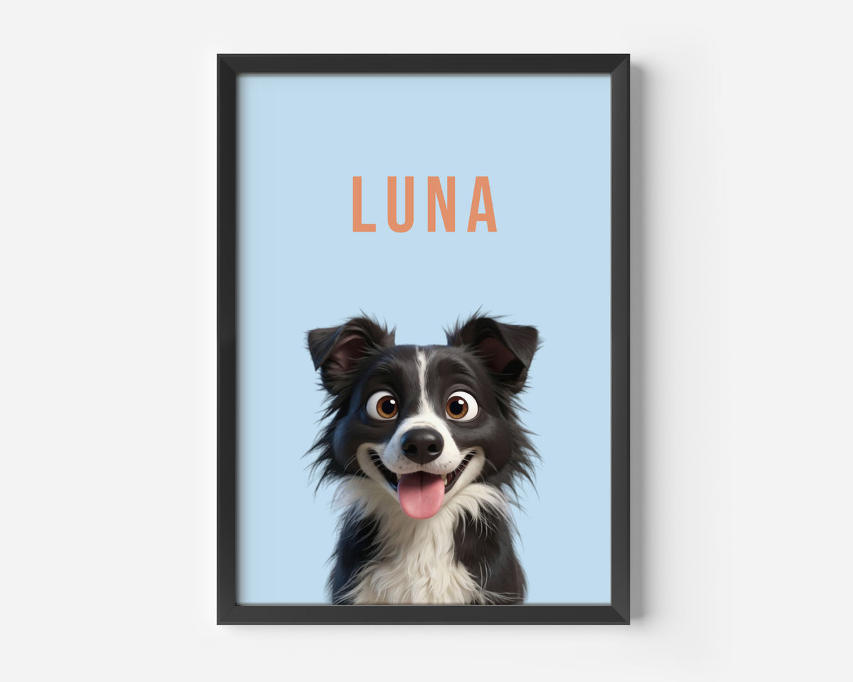 Framed poster