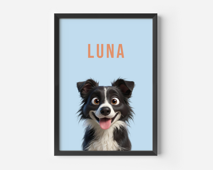 Framed poster