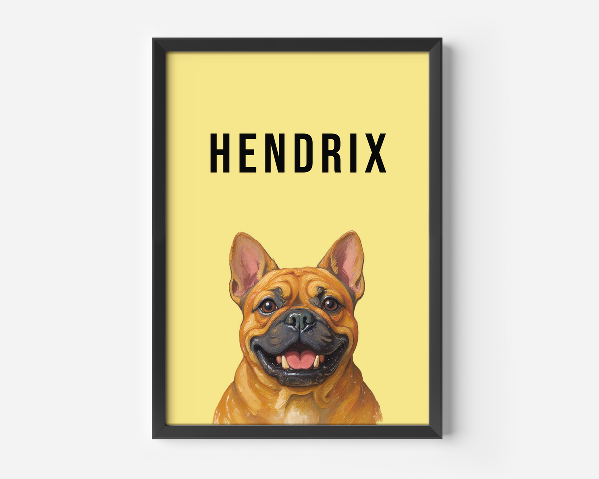Framed poster