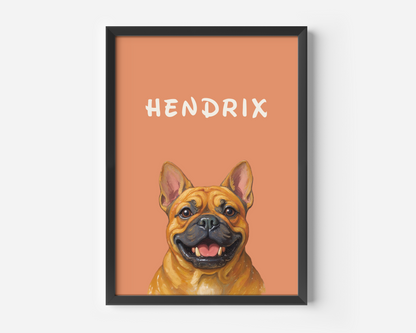 Framed poster