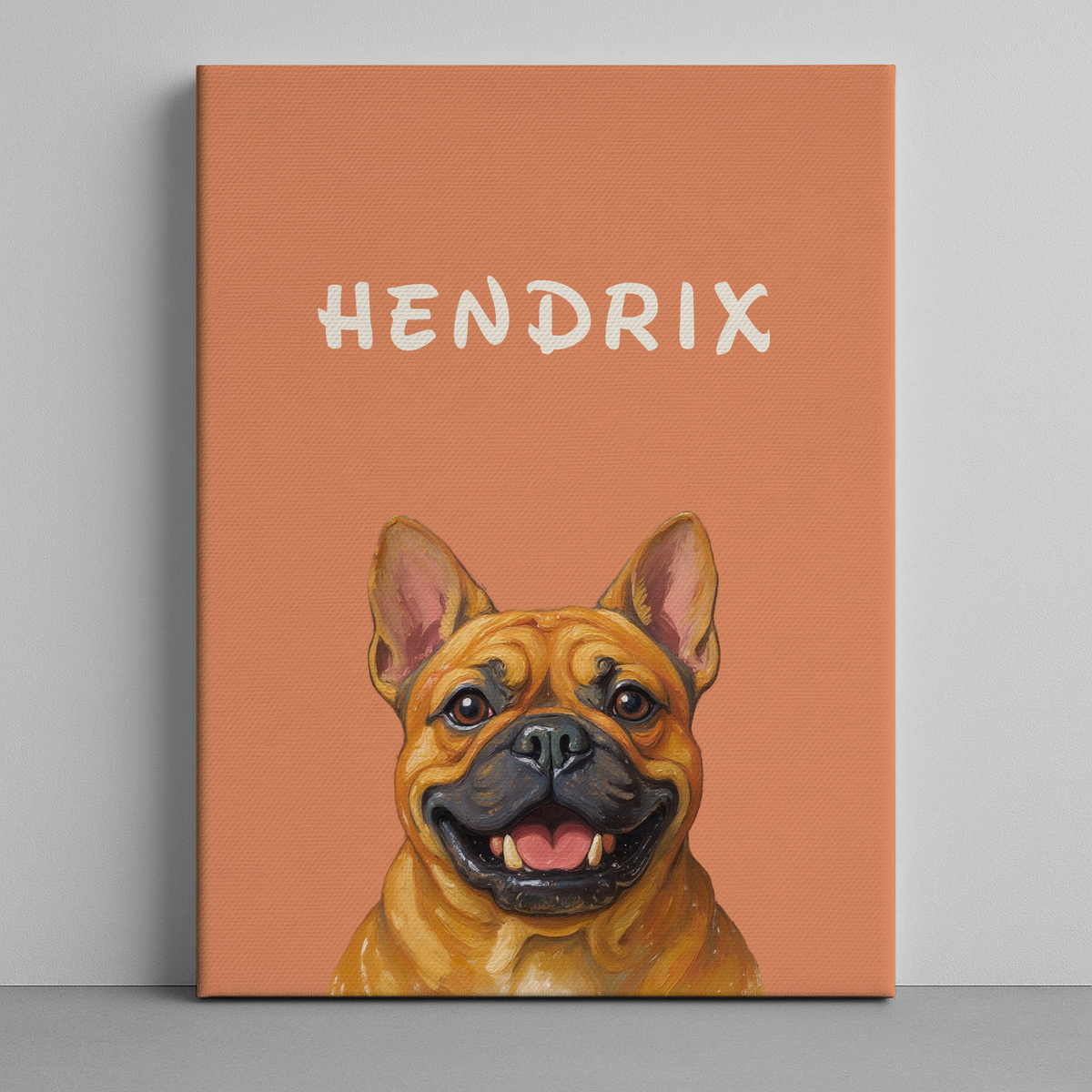 Custom Pet Portrait Thick Canvas — Personalized Pet Wall Art