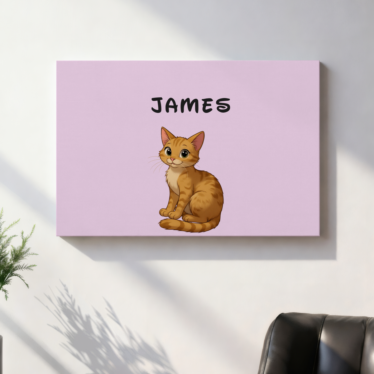 Custom Pet Portrait Thick Canvas — Personalized Pet Wall Art