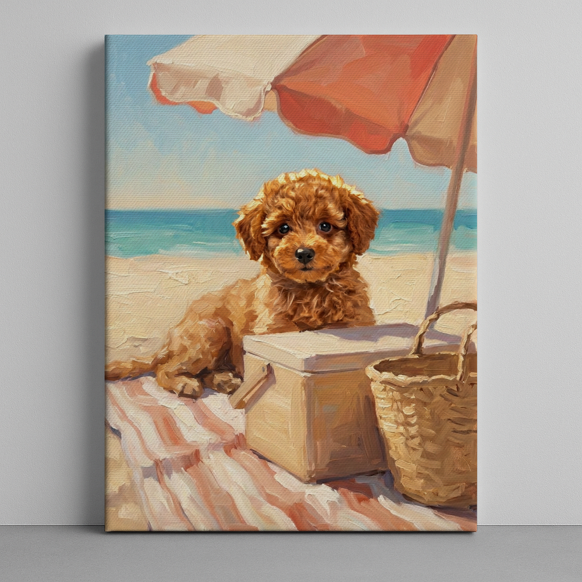 Custom Pet Portrait Thick Canvas — Personalized Pet Wall Art